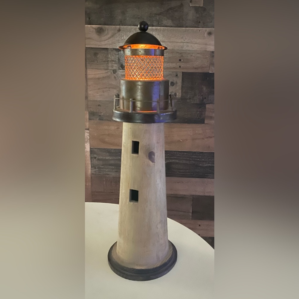 Lighthouse candleholder 16 inches tall